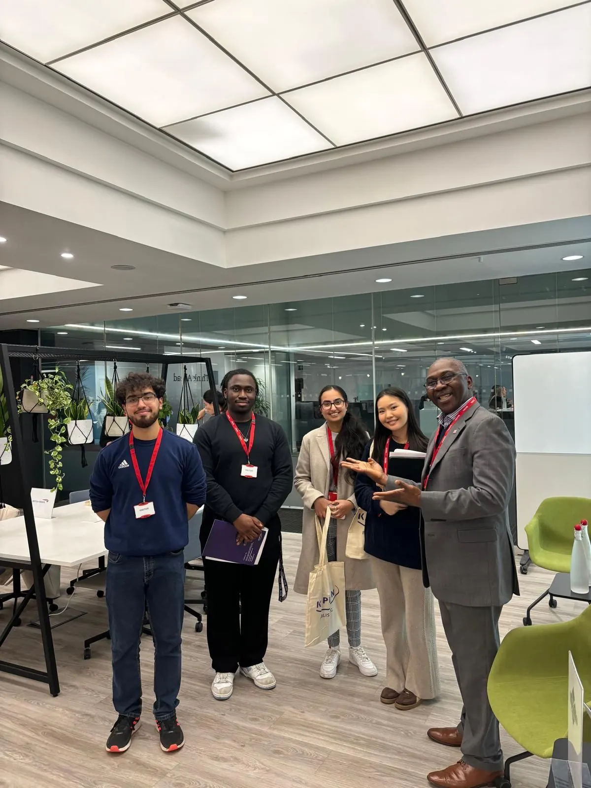 Moracle Foundation participants with Morlai Kargbo at an event