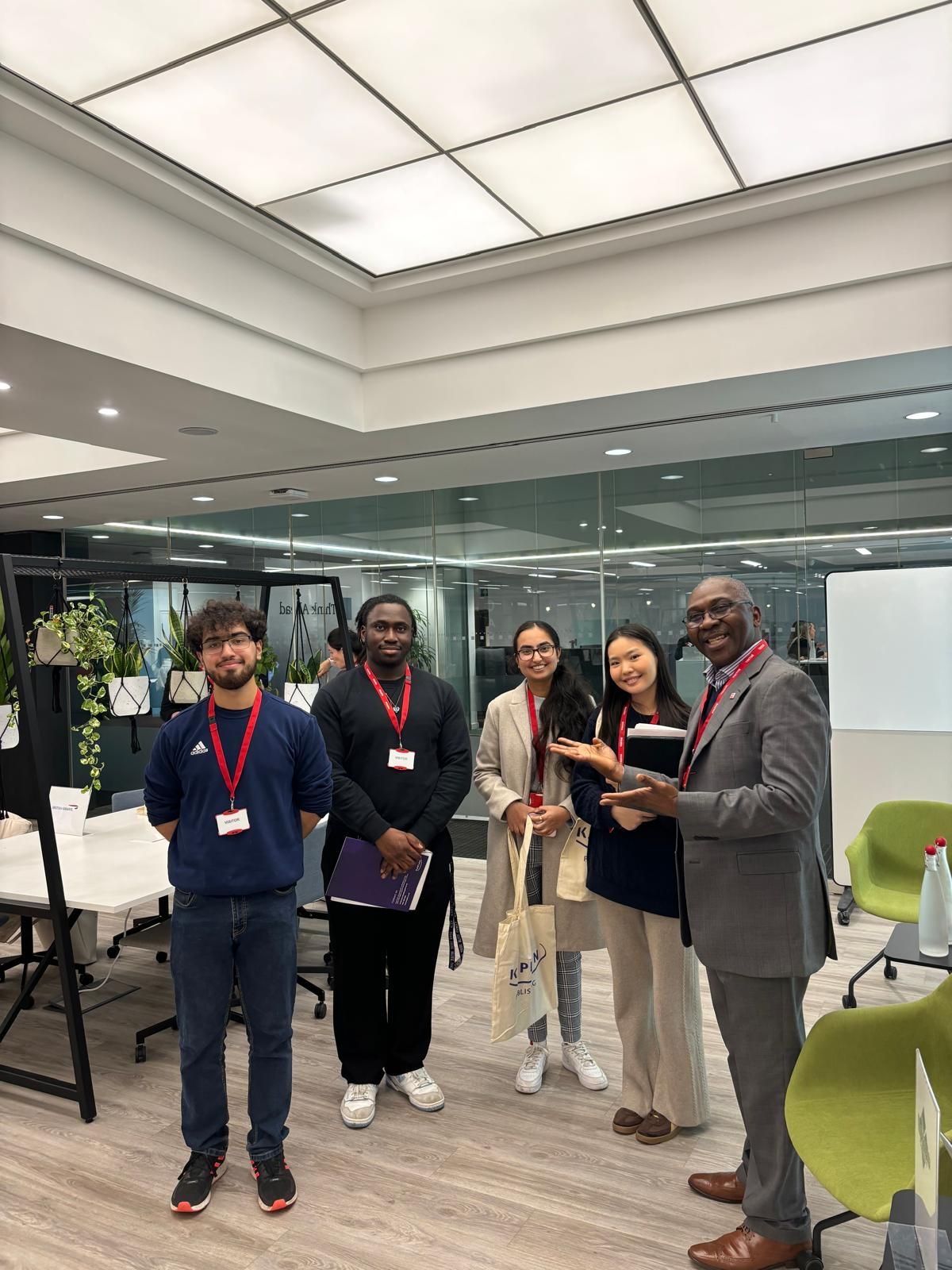 Moracle Foundation participants with Morlai Kargbo at an event